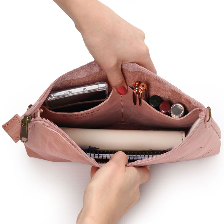 Lily Essence (medium) Sling Bag | rose pink leather