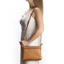 African Essence (medium) Sling Bag | toffee brown leather