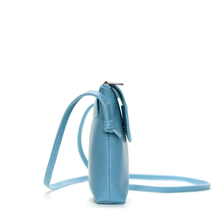 Simple Elegance (small) Sling Bag | sky blue leather