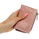 Small Slim Ladies Leather Wallet (8 card slots) - tan brown