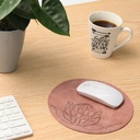 Protea Leather Mouse Pad (20cm) | toffee brown