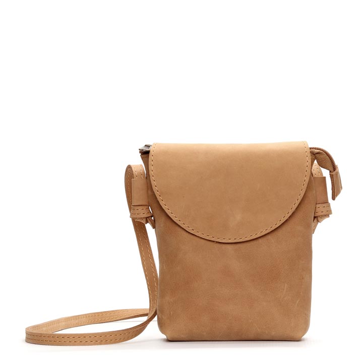 Simple Elegance (small) Sling Bag | tan brown leather