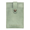 Stick-On Leather Phone Card Holder | mint green