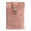 Stick-On Leather Phone Card Holder