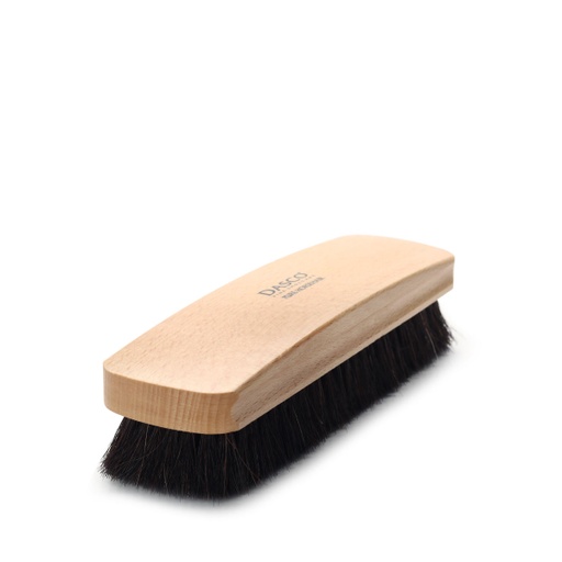 Leather Shoe Cleaning & Polishing Brush (brown) | with horsehair bristles