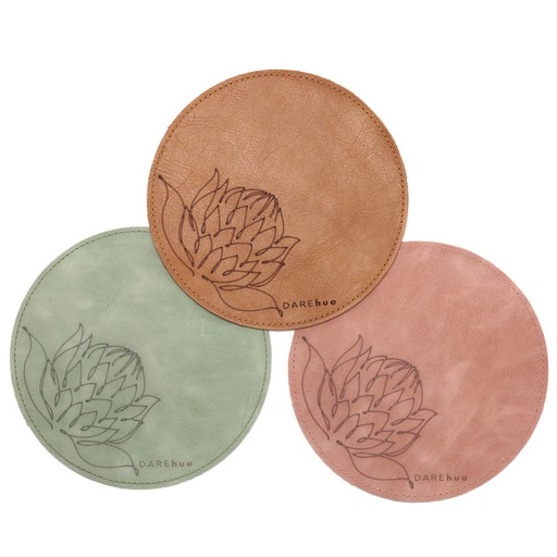 Protea Leather Mouse Pad (20cm)