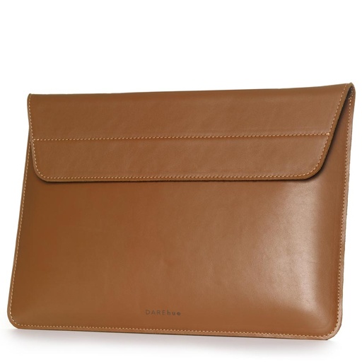 DAREhue 13” - 16” Genuine Full Grain Leather Laptop Sleeve (Fits MacBook & More)